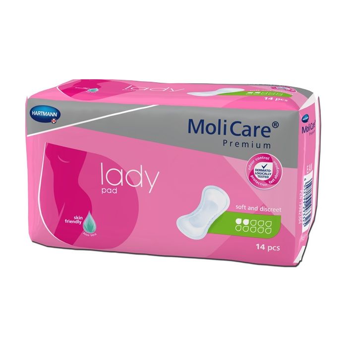 Molicare Premium 2D įklotai po gimdymo (urologiniai) 12vnt
