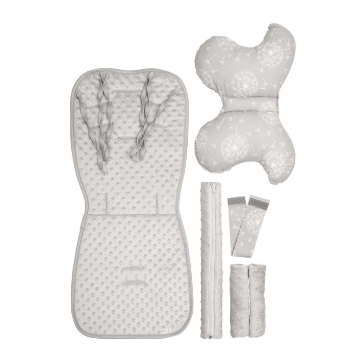 Įdėklas vežimėliui "Fly" su pagalve "drugelis" ir priedais