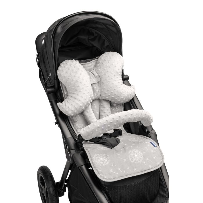 Įdėklas vežimėliui "Fly" su pagalve "drugelis" ir priedais