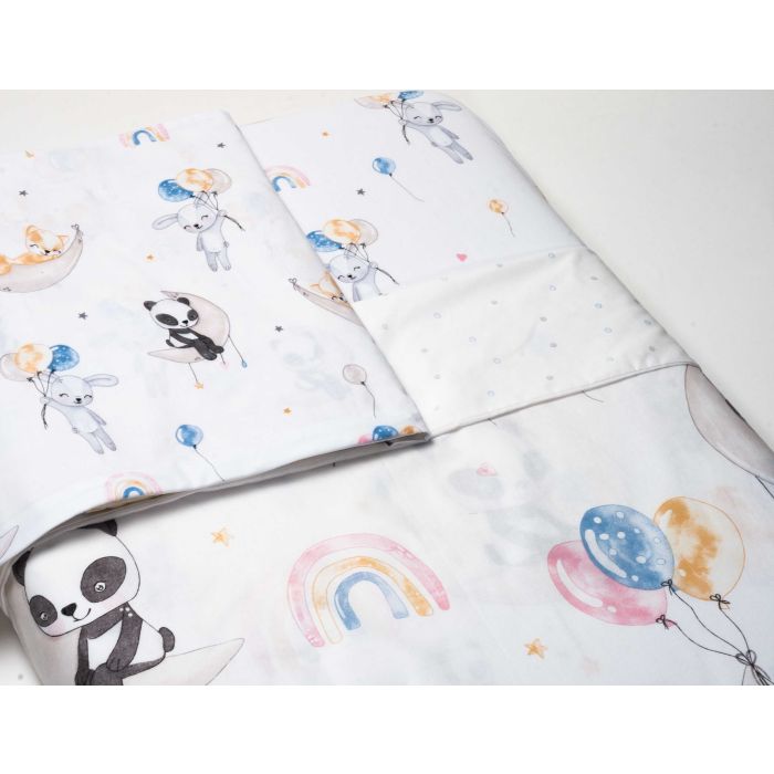 Patalynė kūdikiui 135x100 "Family party" + paklodė 120x60 