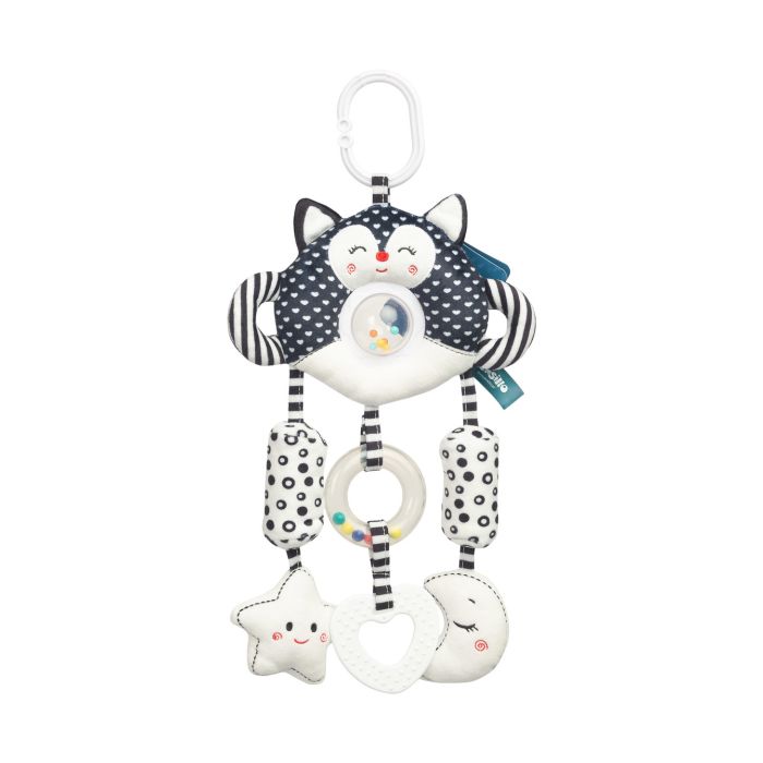 Pakabinamas žaislas kūdikiui  "Kitty black & white" 