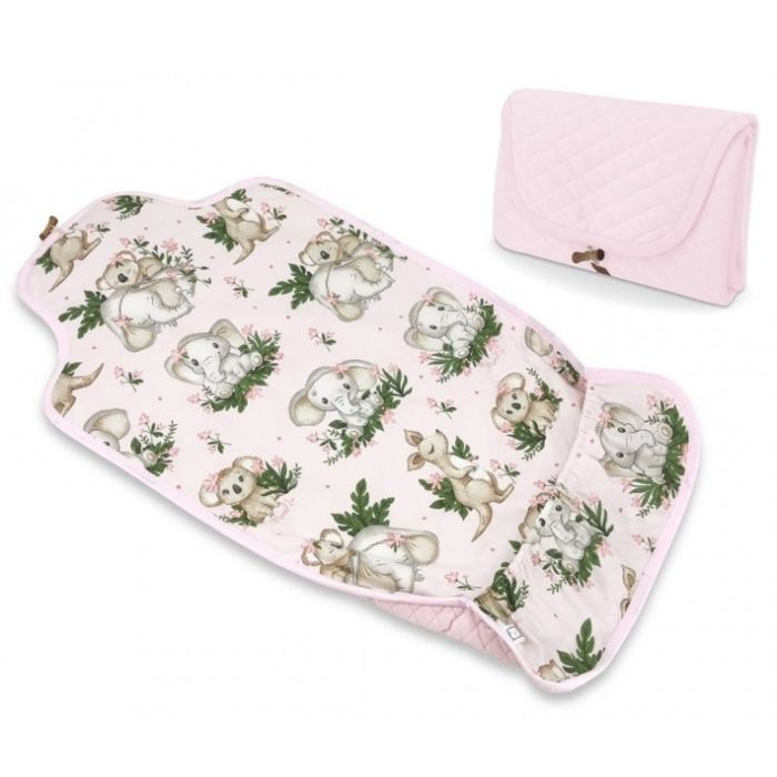 Neperšlampamas pervystymo paklotas kūdikiui "Elephants" 93 x 50 cm 