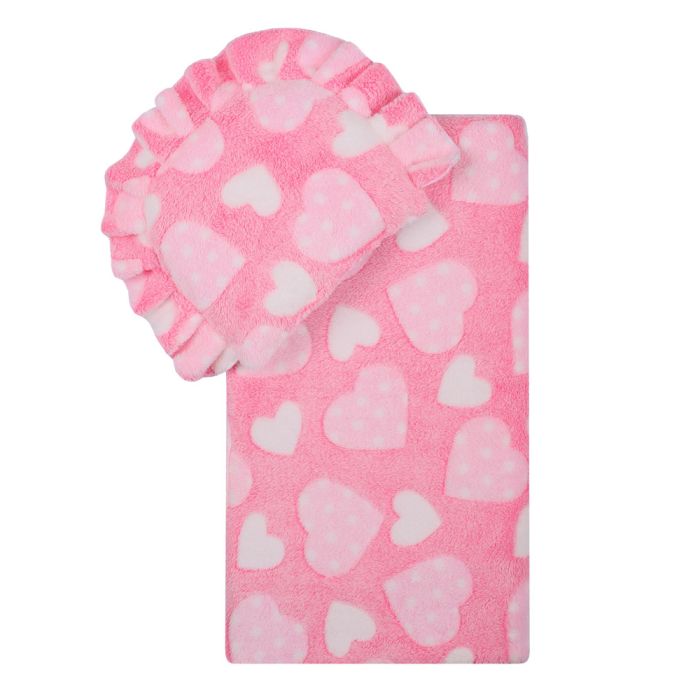 Komplektas kūdikio vežimėliui "HEARTS" 