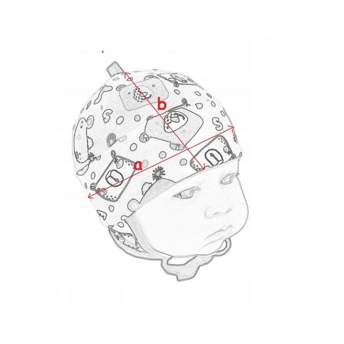 Kepurytė ir kaklaskarė kūdikiui "Cosy" - tropics brown