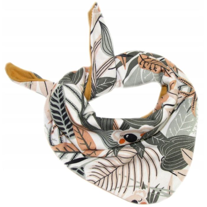 Kepurytė ir kaklaskarė kūdikiui "Cosy" - tropics brown