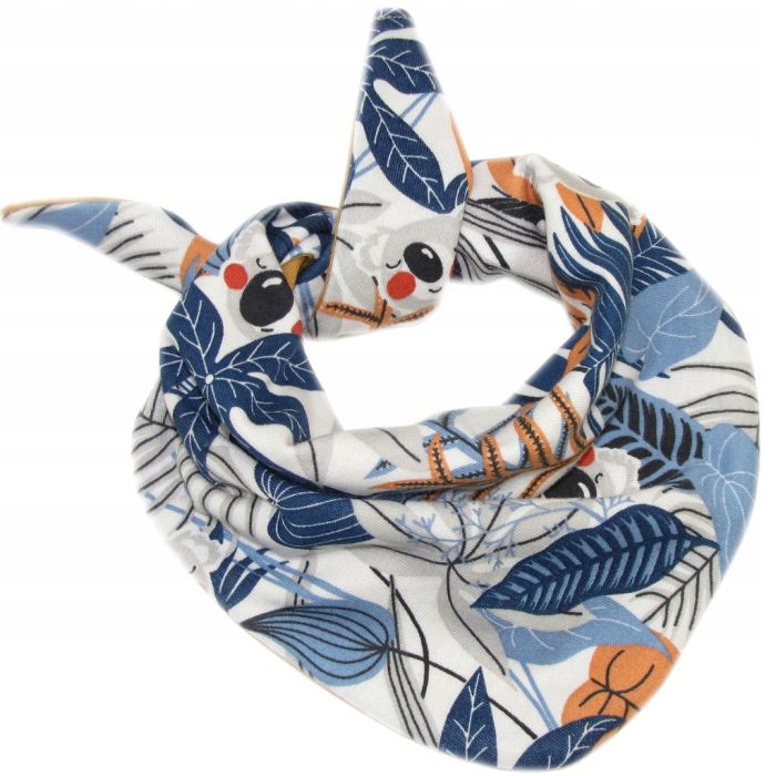 Kepurytė ir kaklaskarė kūdikiui "Cosy" - tropics navy