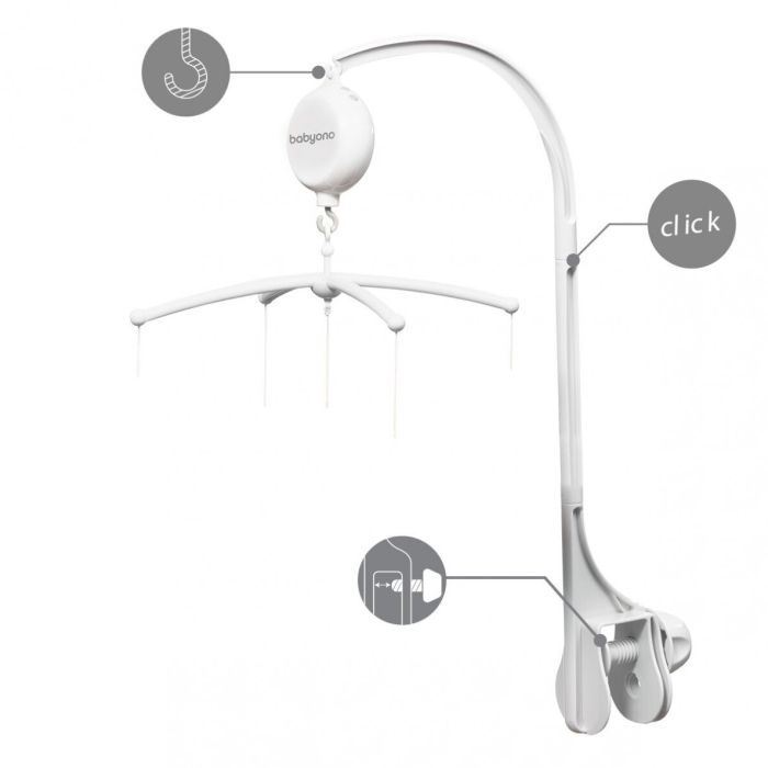 Muzikinė karuselė kūdikiui "MY PONY" su minkštais žaislais