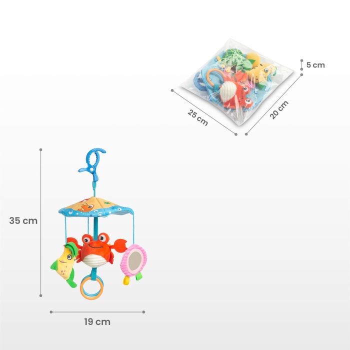 Pakabinamas žaislas kūdikiui  "Caruselle crab" 