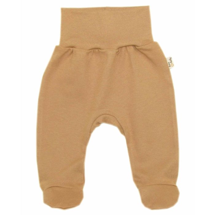 Kelnytės kūdikiui "Jersey" smėlio spalvos su pėdutėmis