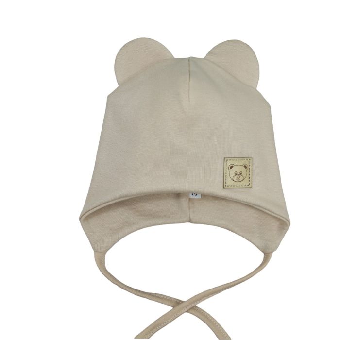 Kepurytė kūdikiui "Love" - Beige