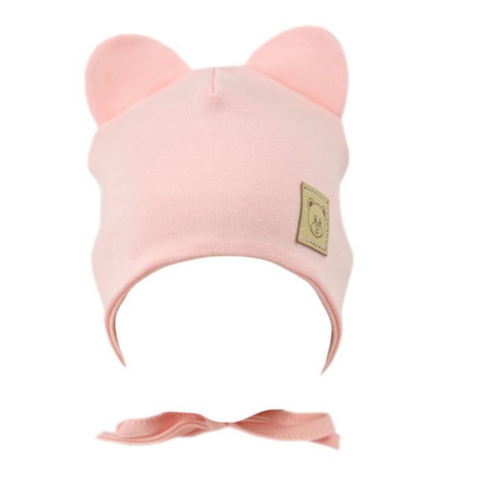 Kepurytė ir kaklaskarė kūdikiui "Candy pink" 