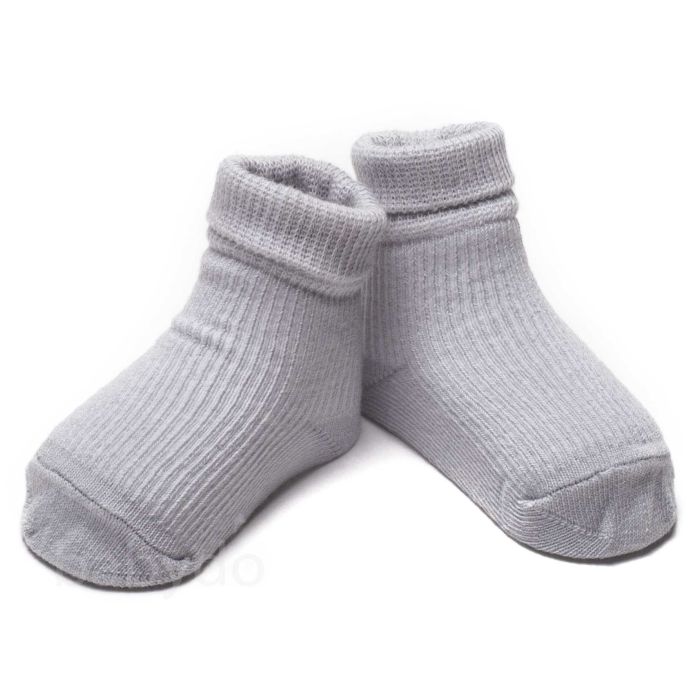 Medvilninės kojinytės kūdikiui KIDS Med Pressure free pilkos