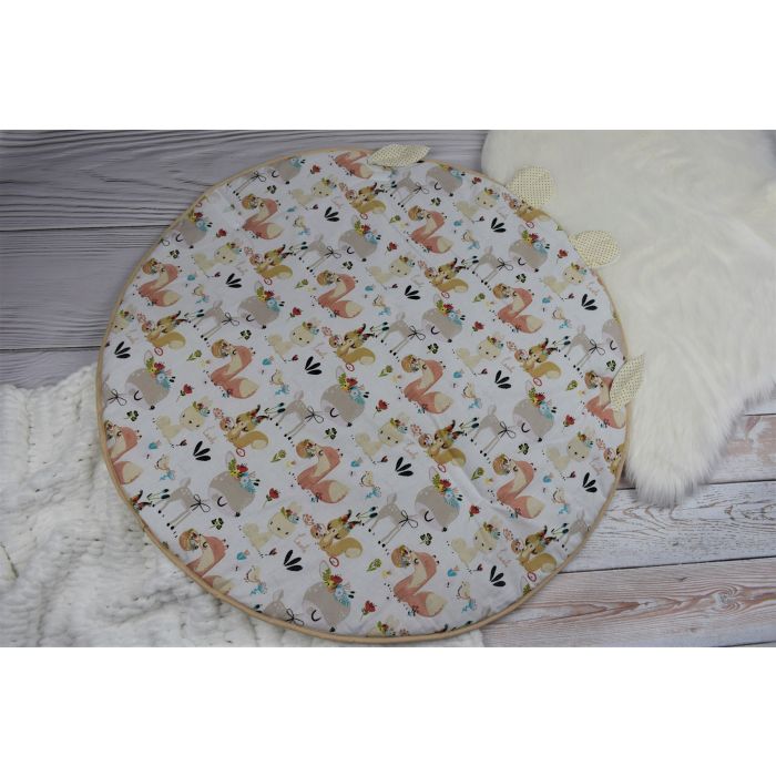 Vokelis - kilimėlis 2in1 kūdikiui "Best friends" skersmuo 88 cm