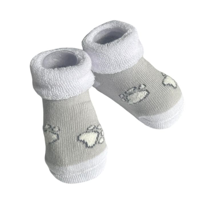 Frotinės kojinytės kūdikiui 0-6mėn pilkos
