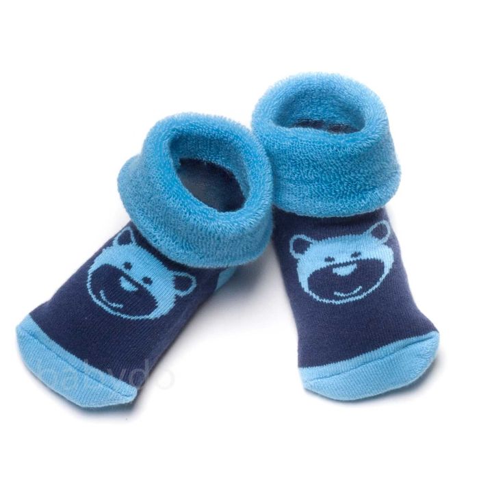 Frotinės kojinytės kūdikiui Bear blue