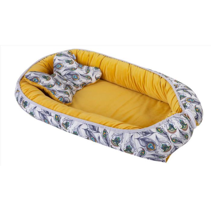 Lizdelis - kokonas kūdikiui  "Mustard" 