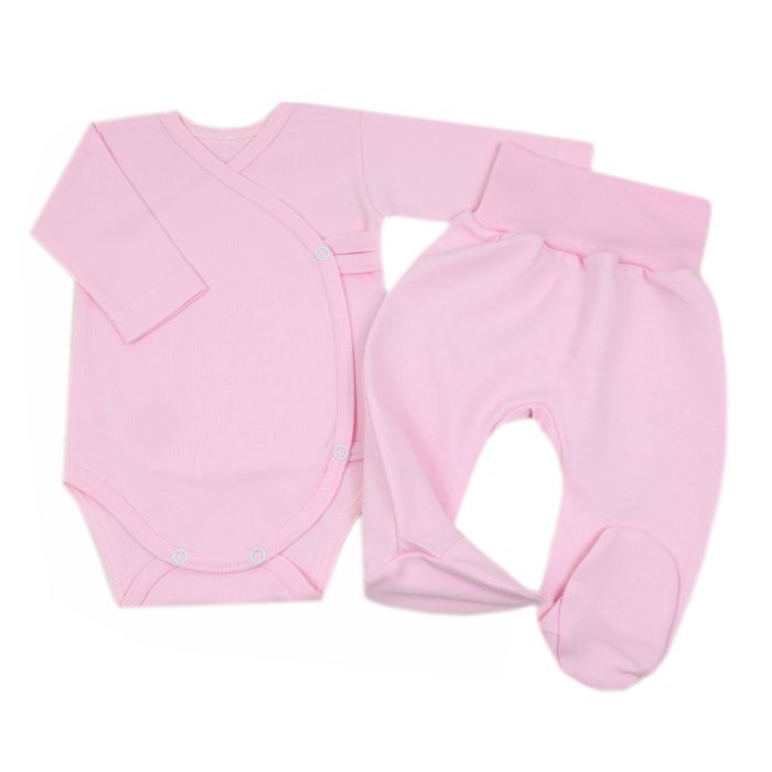 Drabužėliai kūdikiui "Blank baby pink" 2 dalių