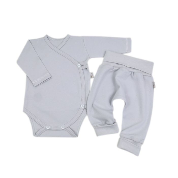 Drabužėliai kūdikiui "Blank baggi grey" 2 dalių