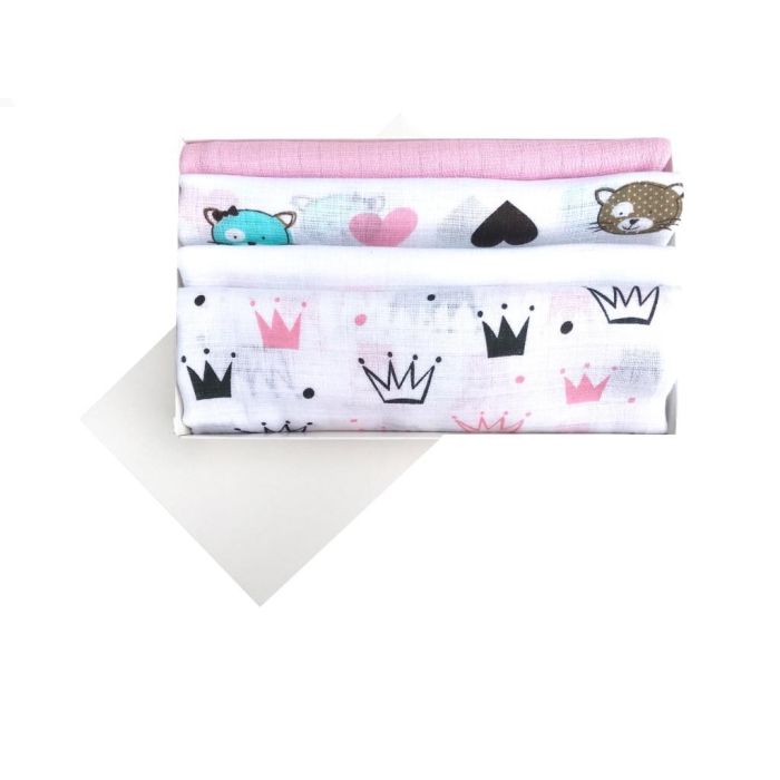 Vystyklų rinkinys kūdikiams iš marlės "Royal"