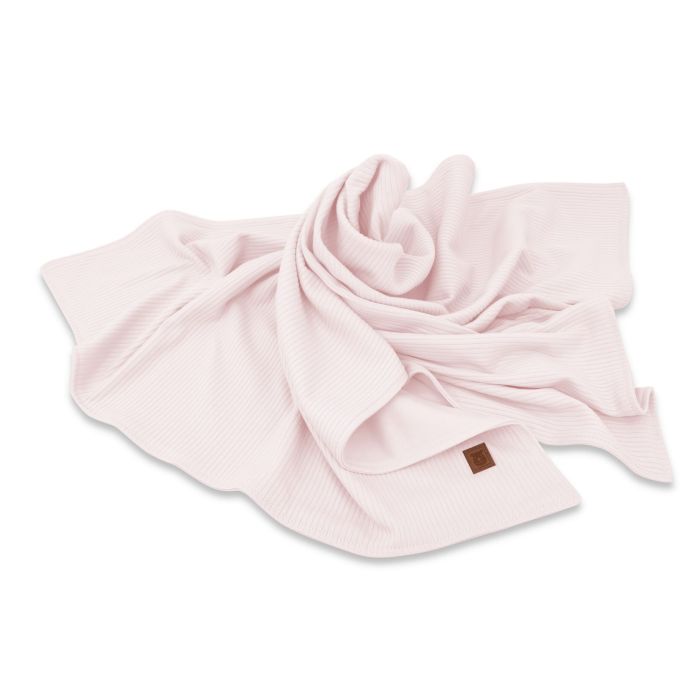 Medvilninis pledas kūdikiui "Interlock pink" 100x75cm 