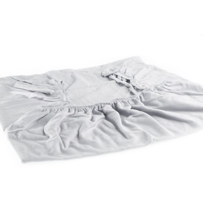 Paklodė su guma vežimėliui 75x35cm pilkos spalvos