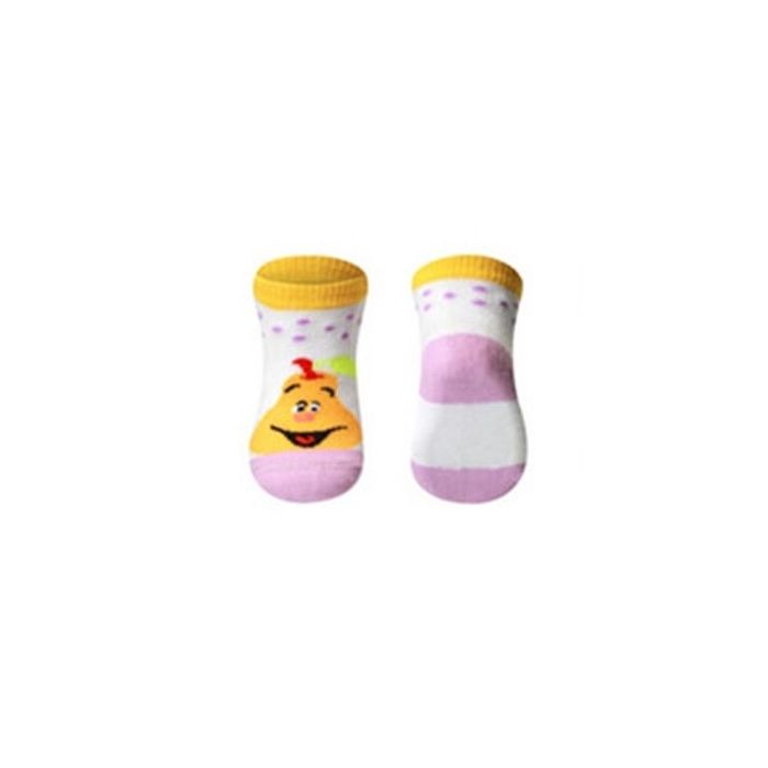 Medvilninės kojinytės kūdikiui 0+ geltonos