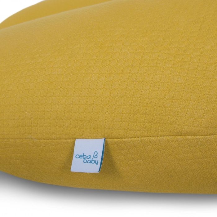 Nėščiosios pagalvė - komforto 190 cm "Caro flexi yellow" 