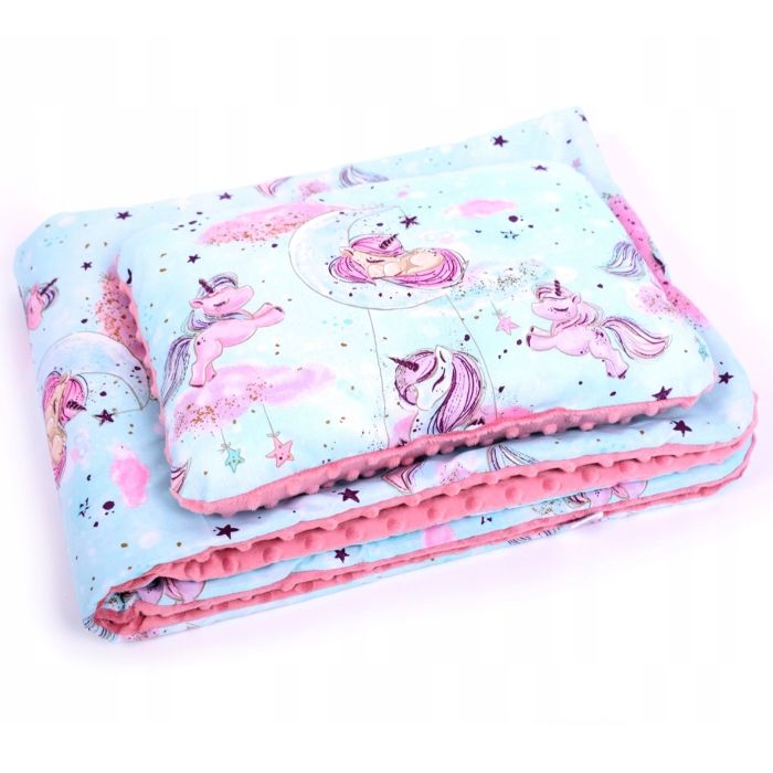 Komplektas vežimėliui "Ponny" pledas 60x75cm ir pagalvė 35x25cm 