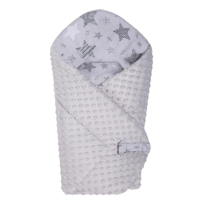 Dvipusis vokelis kūdikiui "Trains" pilkas