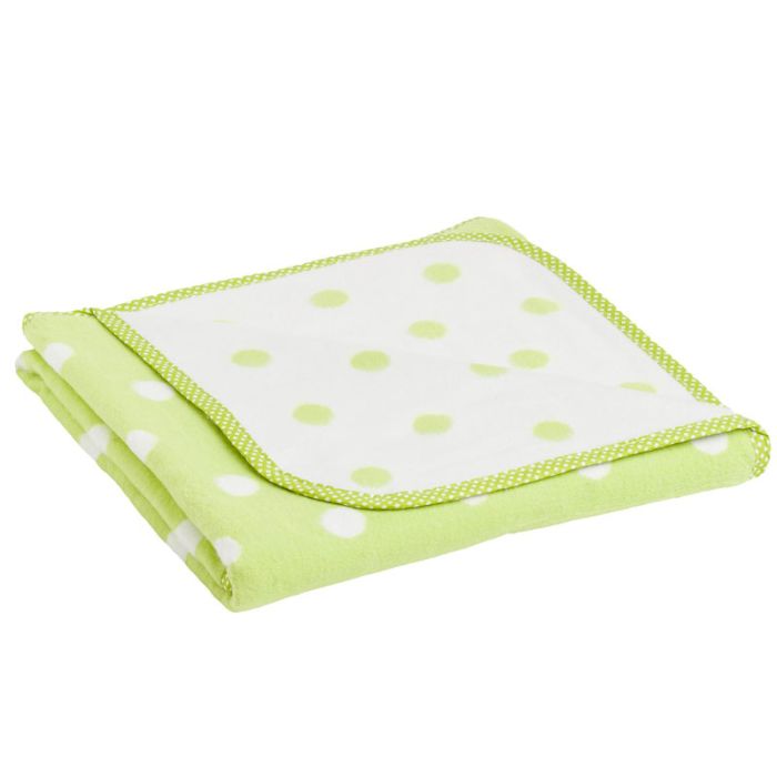 Pledas "Polka Dots" 100x75cm iš medvilnės žal.sp.