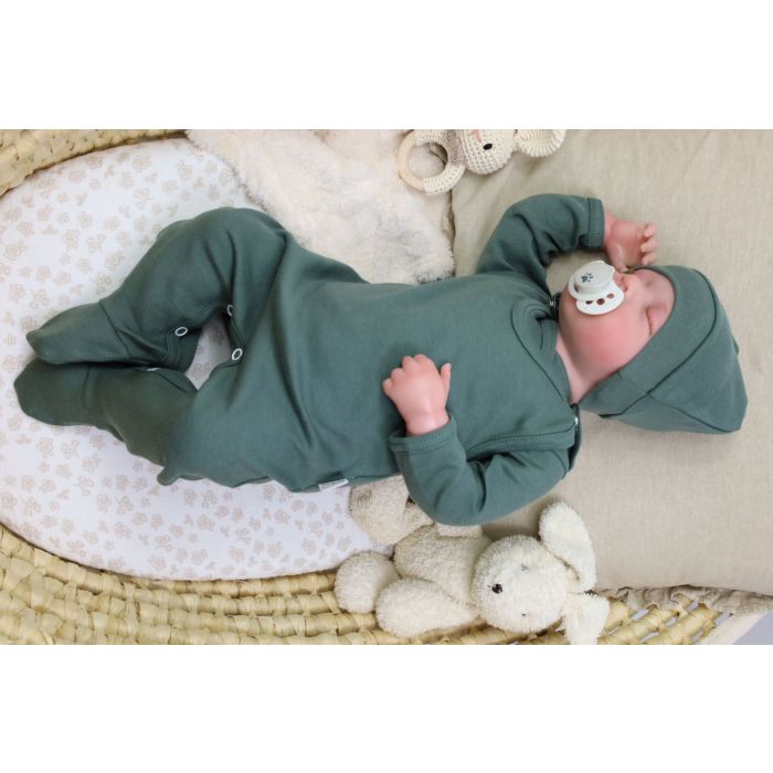 Kūdikio kraitelis - drabužėliai naujagimiui "Blank khaki" 5 dalių