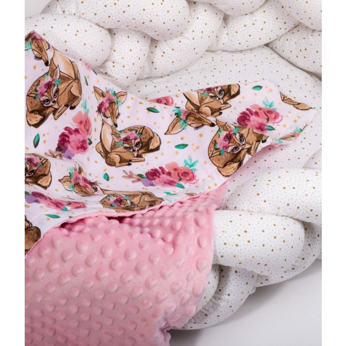 Pledas kūdikiui "Lady mama" 100x75cm  rožinės spalvos