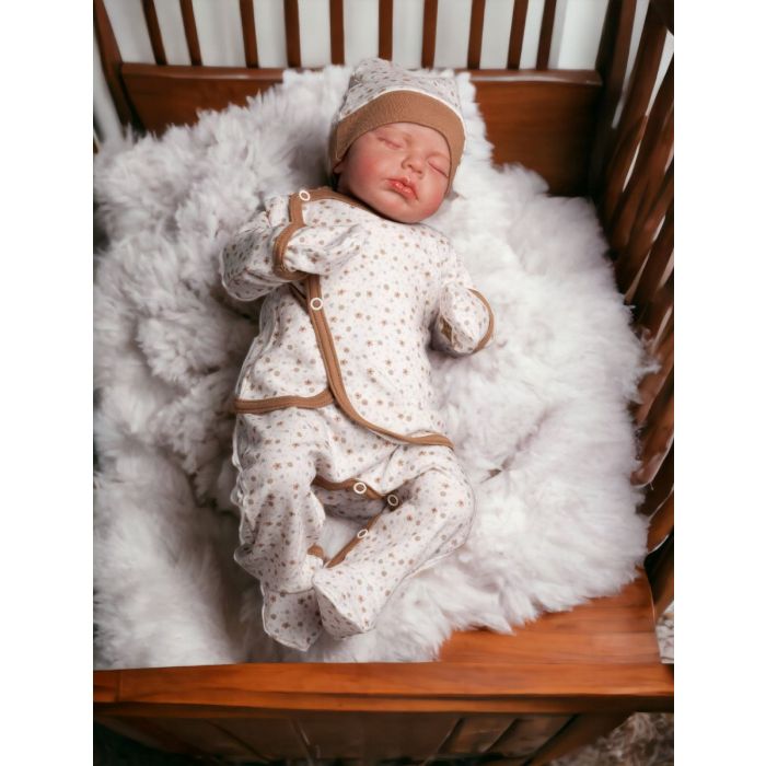 Kūdikio kraitelis - drabužėliai naujagimiui "Floret" 5 dalių 