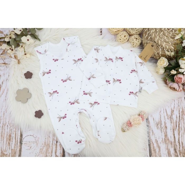 Kūdikio kraitelis - drabužėliai naujagimiui "Berry" 5 dalių 