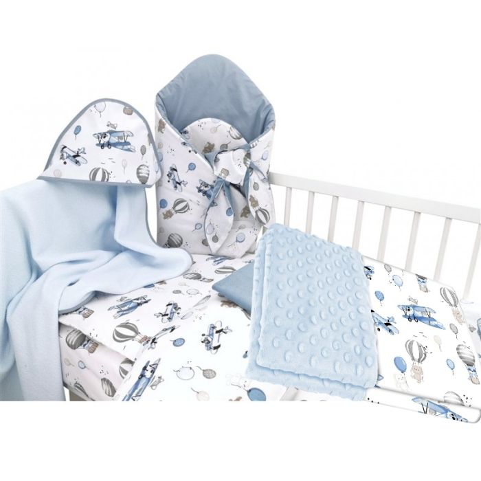 6 dalių kraitelis kūdikiui "UP BLUE"