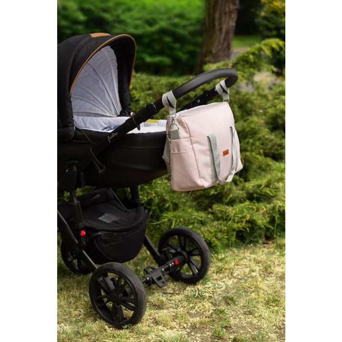 Krepšys - mamos rankinė kūdikio daiktams "Indiana pink" 