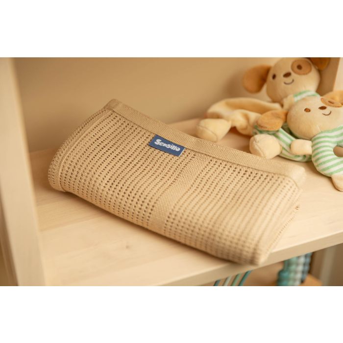 Kūdikio pledukas "Lulu beige" 95x95 cm 