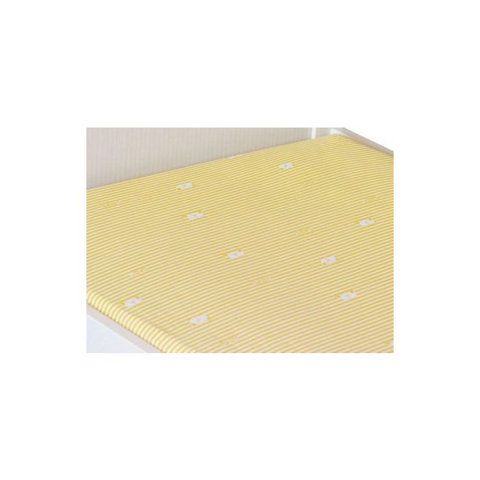 Paklodė su guma "Baby bears" geltona 120x60 BABYDO™