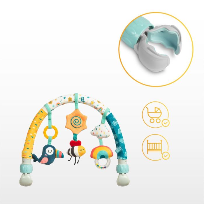 Žaislų lankas vežimėliui/kėdutei "Rainbow"