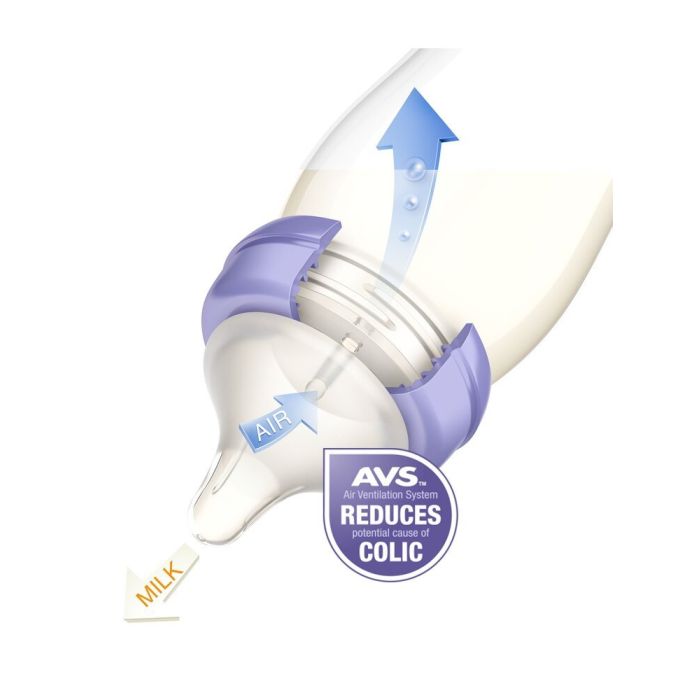 Kūdikio buteliukas "Lansinoh" su žinduku Anti-Colic 240 ml 2 vnt