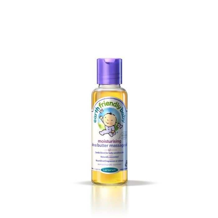 Drėkinamasis taukmedžio sviesto aliejus masažui Lansinoh EARTH FRIENDLY BABY, 125ML