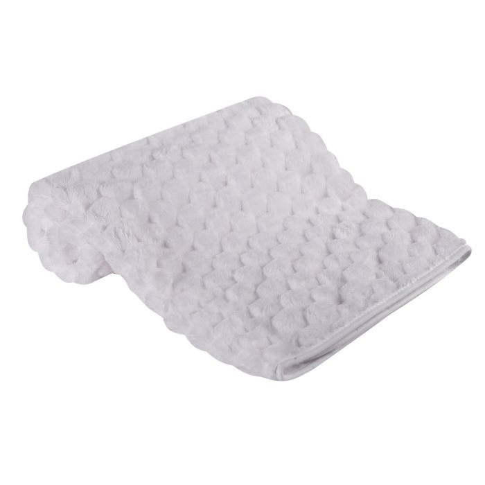 Pledas kūdikiui "Cube" 80x90 baltos spalvos