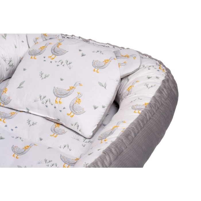 Kūdikio lizdelis "Golden goose grey" 