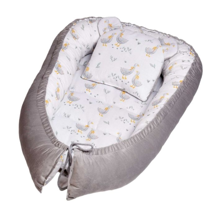 Kūdikio lizdelis "Golden goose grey" 