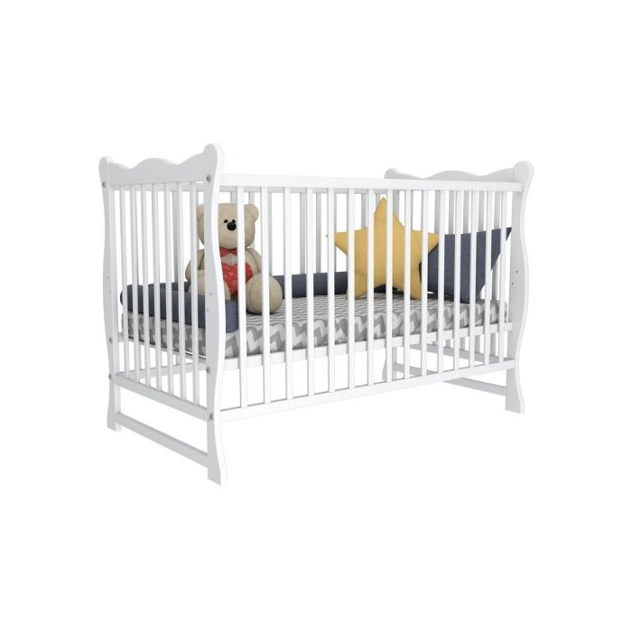 Kūdikio lovytė "EMI" 120x60 cm  baltos spalvos 