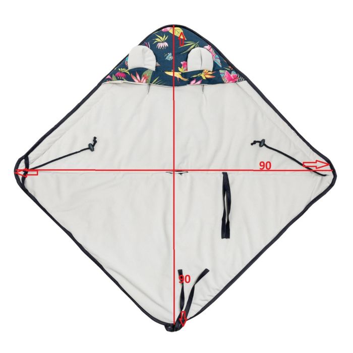 Pledas - vokelis automobilinei kėdutei "Art" 90x90 cm