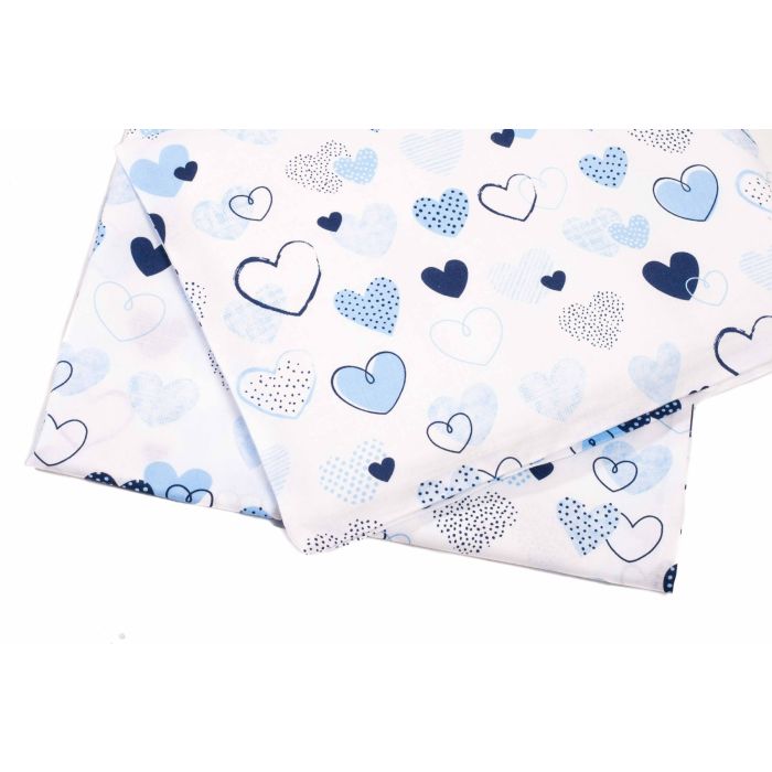 Patalynė kūdikio lopšiukui 80x70cm "MY LOVE" melsva 