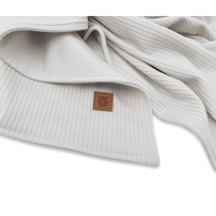 Medvilninis pledas kūdikiui "Interlock grey" 100x75cm 