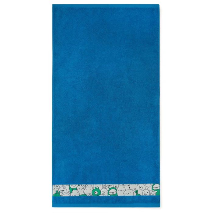 Rankšluostis "Happy faces" melsvas