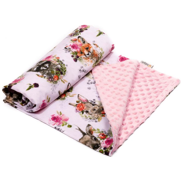 Pledas kūdikiui "Sweetheart" 100x75cm  rožinės spalvos